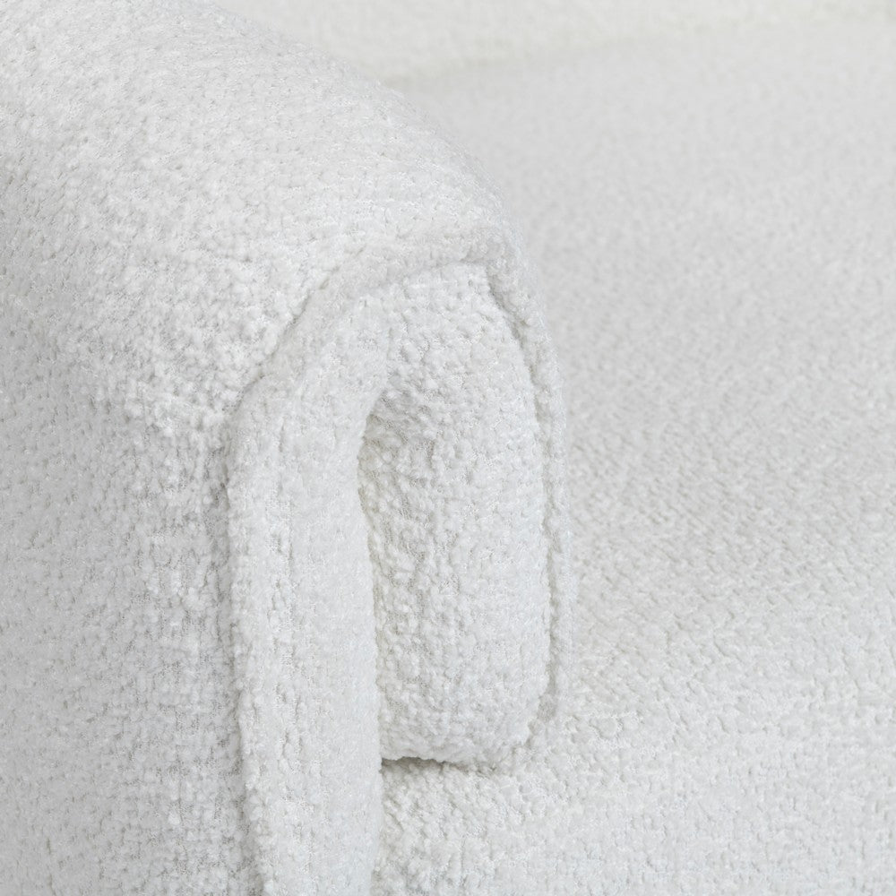 Crestview Keli Swivel Accent Chair | Barrel Back | Cream Polyester CCL-CVFZR6169