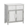 Crestview Kex Accent Cabinet | 2 Doors & 2 Drawers | White Solid Wood CCL-CVFZR6205