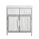 Crestview Kex Accent Cabinet | 2 Doors & 2 Drawers | White Solid Wood CCL-CVFZR6205
