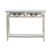 Fea Sofa Console Table | 2 Drawers w Rope Handle | 43’’ Blue CCL-CVFZR696
