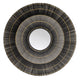 Accent Wall Mirror | Round Tiered Design | Black & Gray Metal Spokes 44x44