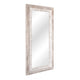 Full Length Mirror | Whitewash Wood Frame | 30x68 Rectangular Transitional