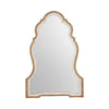 Wall Mirror | Ancient Door Shaped Arched Top | Brown & Whitewash Wood 26x38