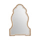 Wall Mirror | Ancient Door Shaped Arched Top | Brown & Whitewash Wood 26x38