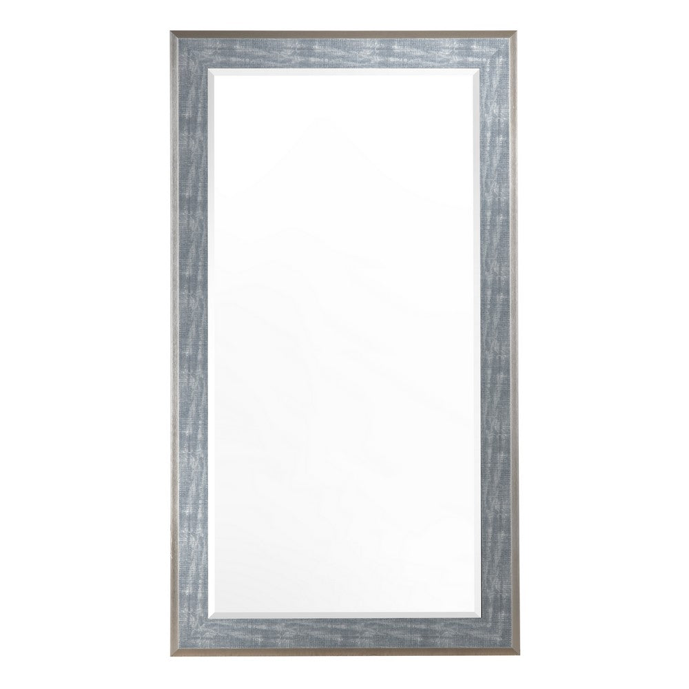 36x72 Wall Mirror | Distressed Gray Wood | Rectangular Coastal Style