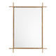 Piya 36x48 Wall Mirror | Extended Frame | Hand Finished Aged Gold Iron