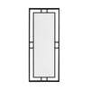 Neno Wall Mirror | Geometric Art Deco Black Metal Frame | 20x48 Rectangular