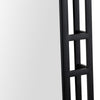 Neno Wall Mirror | Geometric Art Deco Black Metal Frame | 20x48 Rectangular