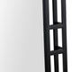 Neno Wall Mirror | Geometric Art Deco Black Metal Frame | 20x48 Rectangular