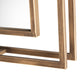 Neno Wall Mirror | Geometric Art Deco Gold Metal Frame | 20x48 Rectangular