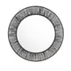 Wall Mirror | Natural Jute Woven Metal Frame | Black Finish 36x36 Round