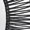 Wall Mirror | Natural Jute Woven Metal Frame | Black Finish 36x36 Round