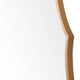 Aisa Wall Mirror | Architectural Shaped Scallop Edge | Gold Metal | 36x48