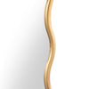 Ston Wall Mirror | Gold Metal Scallop Edges | 30x40 Modern Rectangular