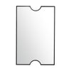 Bany Wall Mirror | Movie Ticket Shape | 32x48 Matte Black Metal Frame