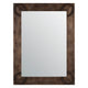 Bott Wall Mirror | Bronze Horse Shoes on Medium Brown Wood Frame | 30x40