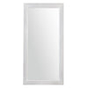 30x60 Full Length Mirror | Tri Panel Frame | Distressed Whitewash Wood
