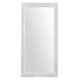 30x60 Full Length Mirror | Tri Panel Frame | Distressed Whitewash Wood