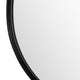 Wall Mirror Set of 3 | Abstract Teardrop Shape | Matte Black Metal Frame