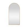 Eros Leaning Mirror | Arched Top Gold Metal Frame | 37x73 Transitional