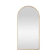 Eros Leaning Mirror | Arched Top Gold Metal Frame | 37x73 Transitional
