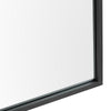 Eros Leaning Mirror | Arched Top Black Metal Frame | 37x73 Transitional