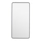 Eros Leaning Mirror | Rounded Edge Black Metal Frame | 37x73 Transitional