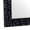 Crestview Dila Wall Mirror | 36x48" Portrait Black Texture Frame