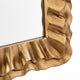 Crestview Gia Wall Mirror | 28x40" Rippled Portrait Gold Frame