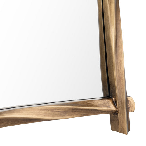 Crestview Lea Wall Mirror | 34x48" Portrait Twisted Frame | Gold