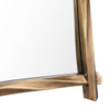 Crestview Lea Wall Mirror | 34x48" Portrait Twisted Frame | Gold