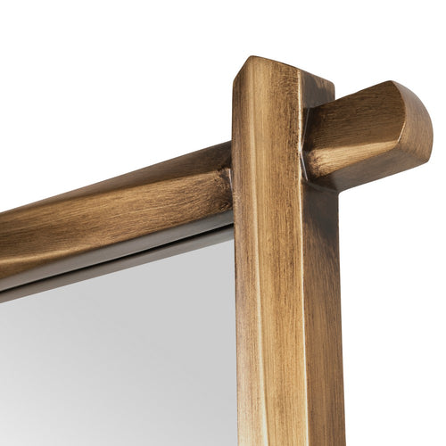 Crestview Lea Full Body Wall Mirror | 36x72" Tall Twisted Frame | Gold