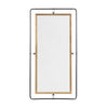 Crestview Medy Wall Mirror | 38x73" Full Body | Black Gold Double Frame