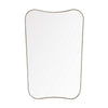 Crestview Wely Wall Mirror | 36x72" Portrait | Gray Curved Metal Frame
