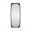 Crestview Wesy Wall Mirror | 32x73" Full Body Walnut Brown Rounded Frame