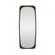 Crestview Wesy Wall Mirror | 32x73" Full Body Walnut Brown Rounded Frame