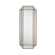Crestview Yex Wall Mirror | 30x76" Full Body Overlapping Gold Metal Frames