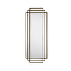 Crestview Yex Wall Mirror | 30x76" Full Body Overlapping Gold Metal Frames
