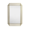 Crestview Yex Wall Mirror | 24x37" Portrait Overlapping Gold Metal Frames