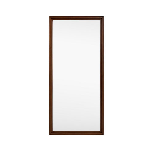 Crestview Ona Wall Mirror | 32x70" Full Body Brown Wood Frame