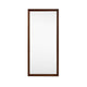 Crestview Ona Wall Mirror | 32x70" Full Body Brown Wood Frame