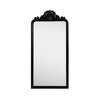 Crestview Pery Wall Mirror | 30x63" Classic Ornate Carved Black Wood