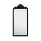Crestview Pery Wall Mirror | 30x63" Classic Ornate Carved Black Wood