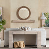 Crestview Bey Round Wall Mirror | 36" Braided Brown Rope Frame