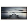 Crestview Framed Print Wall Art | 27x55 Wide Landscape Pier Walk | Glass