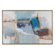 Crestview Framed Canvas Abstract Wall Art Painting | 48x72 Blue & Brown
