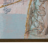 Crestview Framed Canvas Abstract Wall Art Painting | 48x72 Blue & Brown