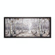 Crestview Framed Painting of Birch Trees | 32x71 Landscape | Brown & White