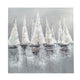 Crestview Sailing Ships Painting on Canvas | 40x40 Square Hand Painted