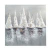 Crestview Sailing Ships Painting on Canvas | 40x40 Square Hand Painted